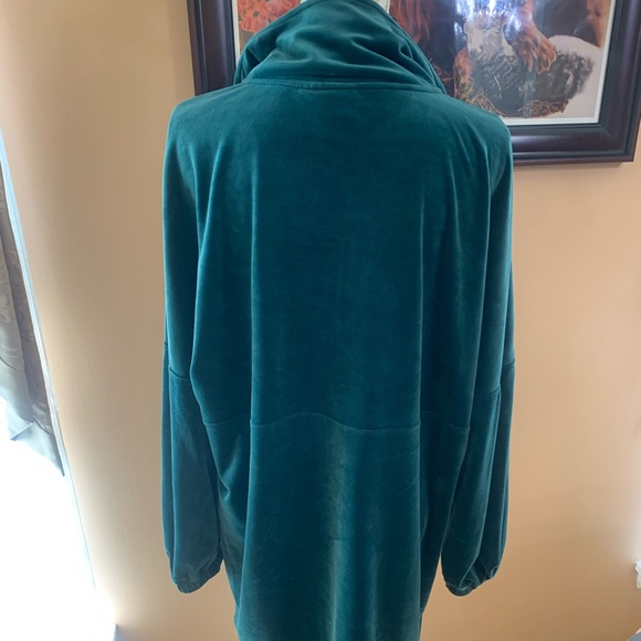 Anthropologie Velour Oversized Shirt Dress - Picture 5 of 8
